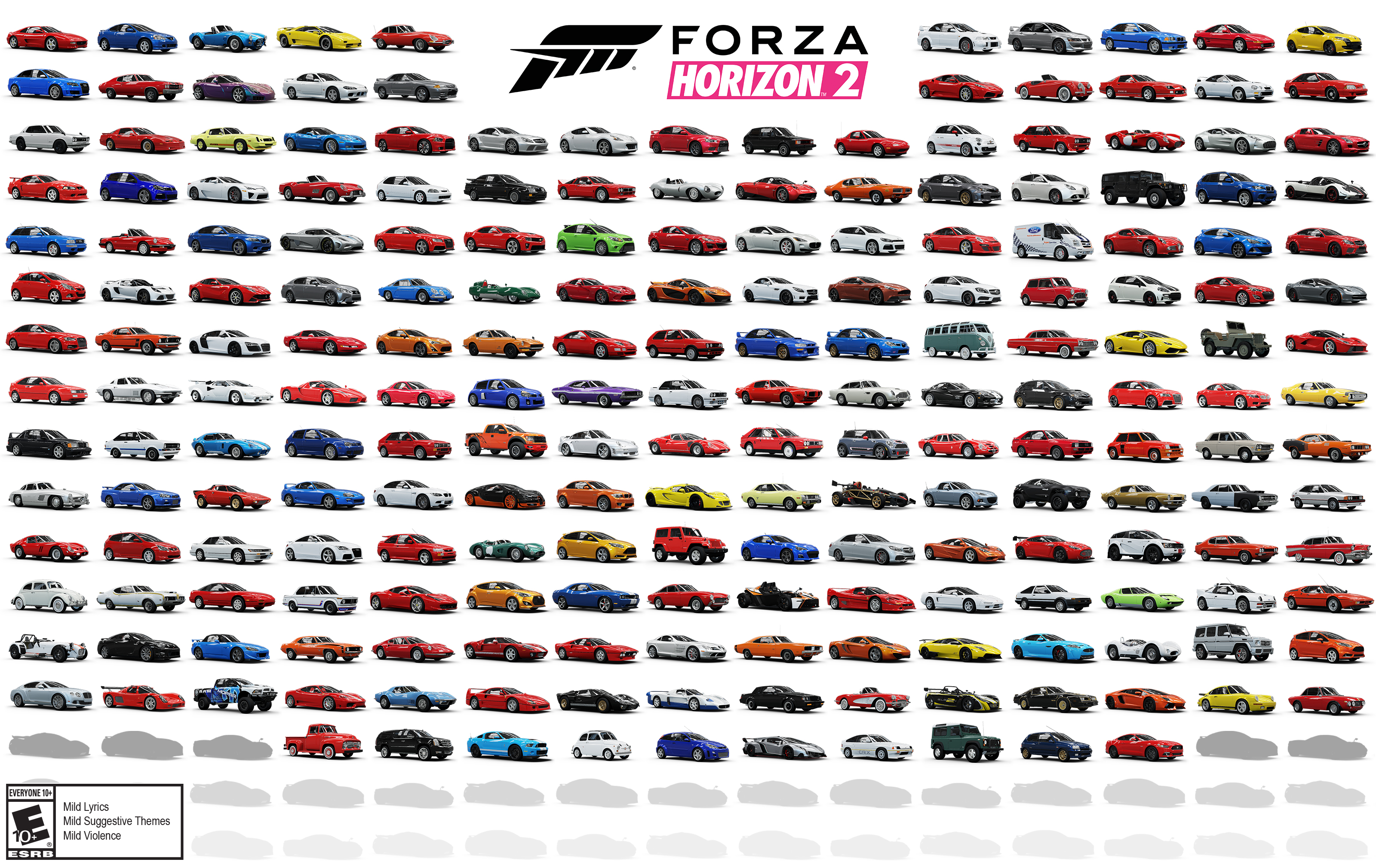 Forza Horizon 2 Car List