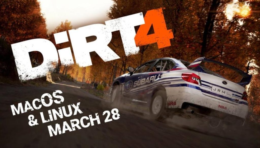 Dirt 4 Comes To Mac And Linux March 28