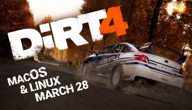 Dirt 4 Comes To Mac And Linux March 28