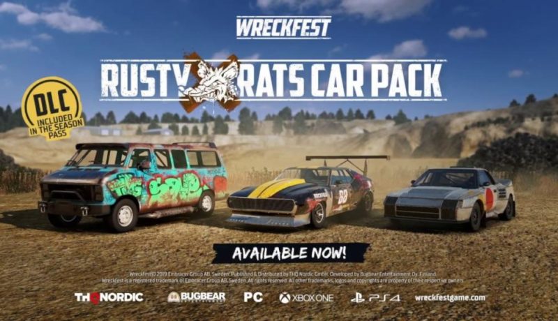 Wreckfest Introduces The Rusty Rats Car Pack