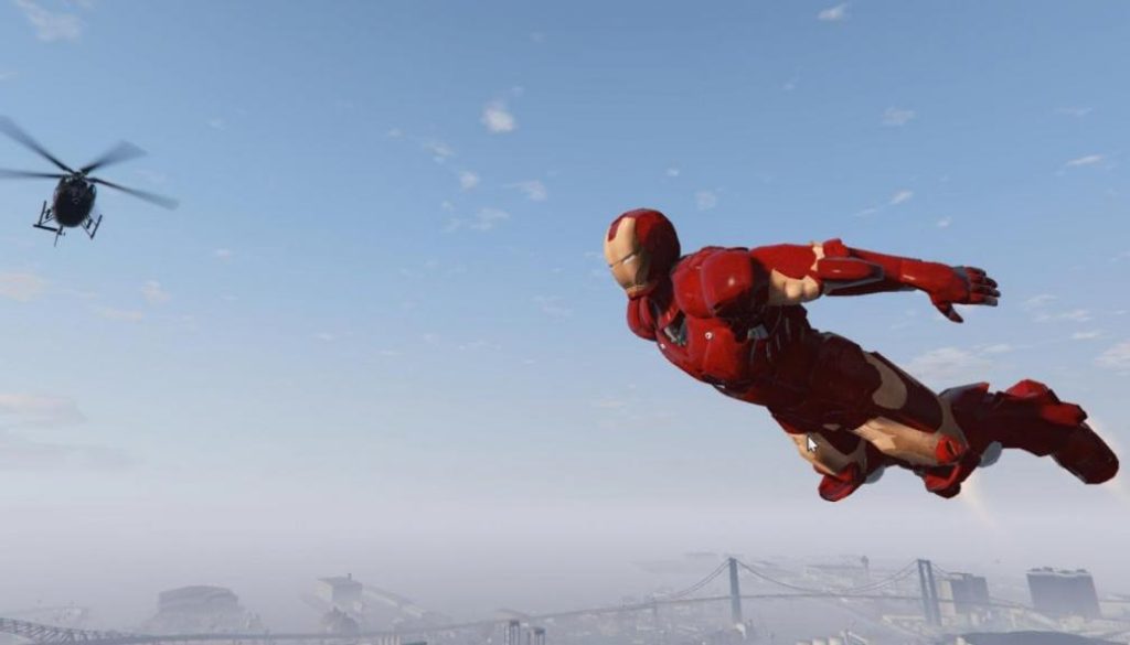 Iron Man Visits Los Santos, Brings Hulkbuster