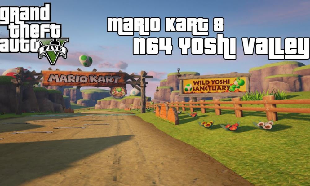 Modder Moves Mario Kart 8 Track Into GTA World