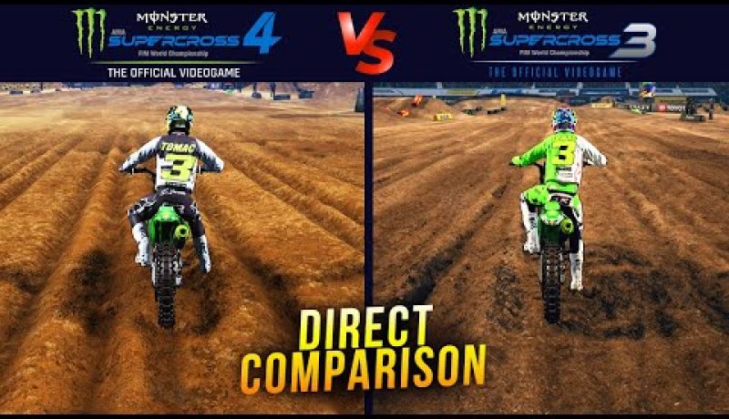 Supercross 4 vs Supercross 3 – Direct Comparison – Monster Energy Supercross 4 Gameplay