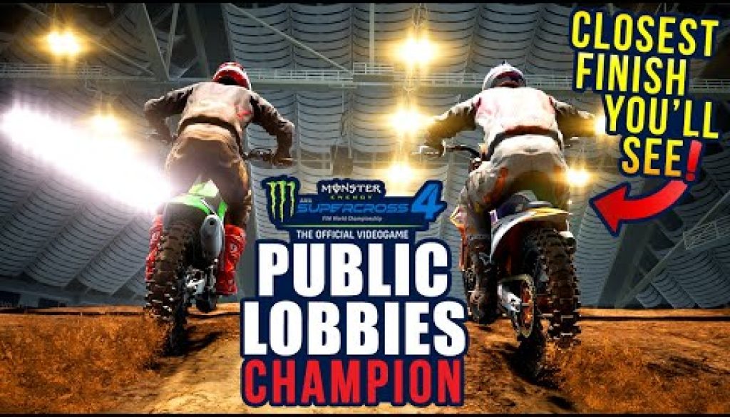 New Public Lobbies Champion Series – Multiplayer Race Season – Monster Energy Supercross 4 Gameplay