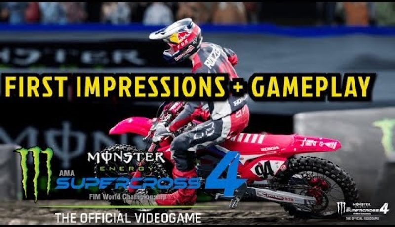 Supercross the Game 4 FIRST IMPRESSIONS + GAMEPLAY