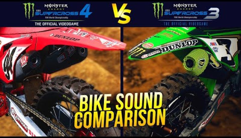 Supercross 4 vs Supercross 3 – Bike Sound Comparison – Monster Energy Supercross 4 Gameplay
