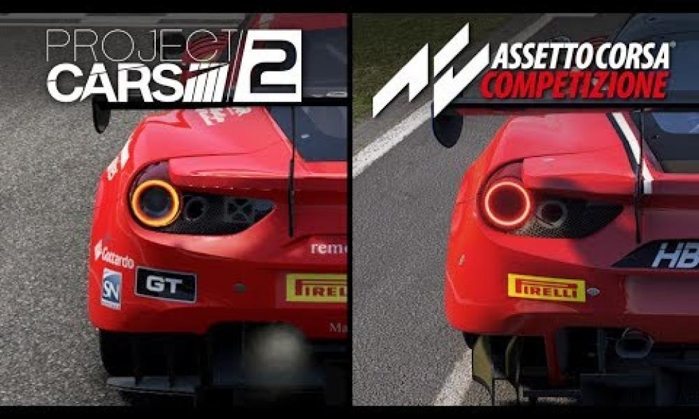 Assetto Corsa Competizione vs Project Cars 2 | Direct Comparison
